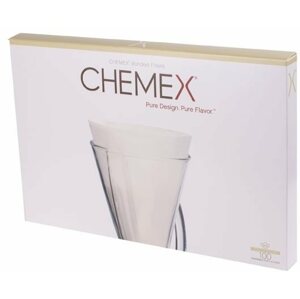 Kávéfilter Chemex papírszűrők 1-3 csészéhez, fehér, 100 db