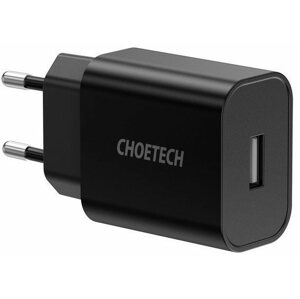Hálózati adapter ChoeTech Smart USB Wall Charger 12W Black