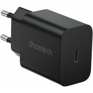 Hálózati adapter ChoeTech USB-C PD 20W Wall Charger Black