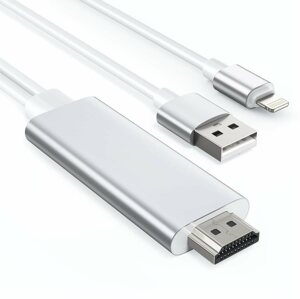Adatkábel Choetech Lightning to HDMI Cable with USB input