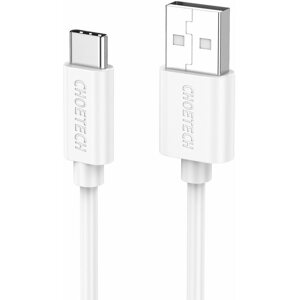 Adatkábel ChoeTech (USB-A <-> USB-C) Cable 1 m, fehér