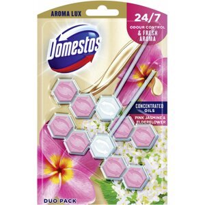 WC golyó DOMESTOS Aroma Lux Pink Jasmine & Elderflower 2× 55 g