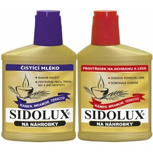 Sírkő tisztítószer SIDOLUX Duopack sírkövekre 330 + 250 ml