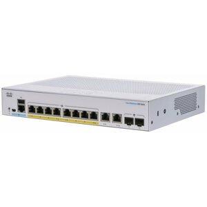 Switch CISCO CBS350 Managed 8-port GE, Full PoE, Ext PS, 2x1G Combo