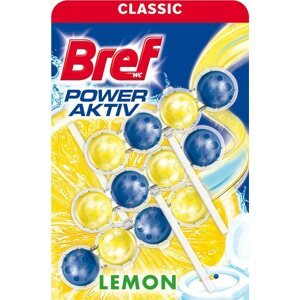 WC golyó BREF Power Aktiv Lemon WC blokk 3 x 50 g