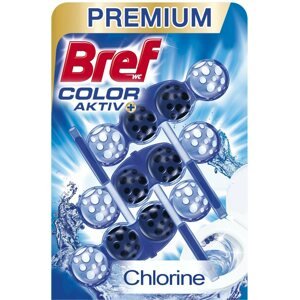 WC golyó BREF Blue Aktiv Chlorin 3 x 50 g
