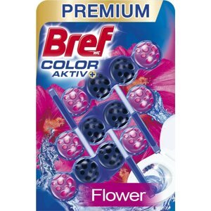 WC golyó BREF Blue Aktiv Fresh Flower WC tisztító és illatosító 3 x 50 g
