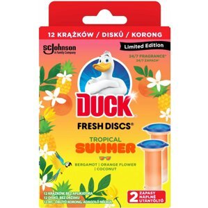 WC golyó DUCK Fresh Discs Tropical Summer 2× 36 ml