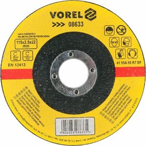 Vágótárcsa Vorel fémtárcsa 115 x 22 x 2,5 mm