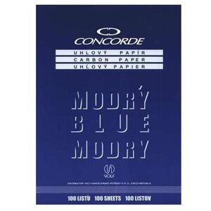 Fénymásolópapír CONCORDE szénpapír, A4, 25 lap, kék