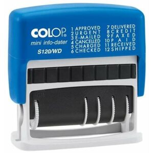 Bélyegző COLOP S 120 / WD Mini-Info Dater, dátum + szöveg