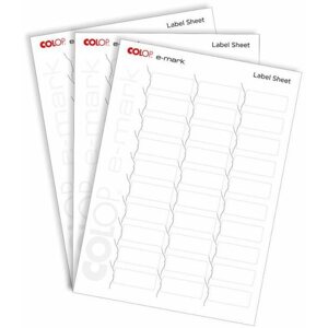 Oldaljelölő címke COLOP e-Mark® címkelapok 48 x 18 mm, 10 x A4 (30x címke laponként)
