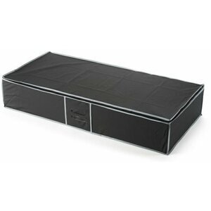 Tároló doboz Compactor Ágy alatti ruhatároló doboz szövetből 90 x 45 x18 cm - fekete