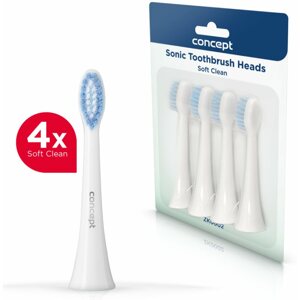 Pótfej elektromos fogkeféhez CONCEPT ZK0002 Soft Clean, 4 db