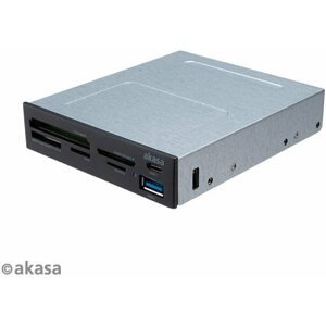 Kártyaolvasó AKASA AK-ICR-33 3,5"-es Memóriakártya-olvasó USB 3.0 és USB-C porttal