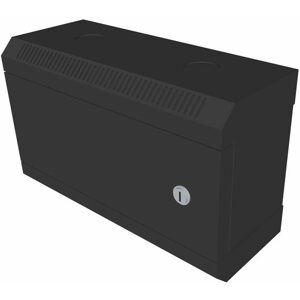 Szerver szekrény Datacom 10" 4U / 140 mm (fémlemez) fekete