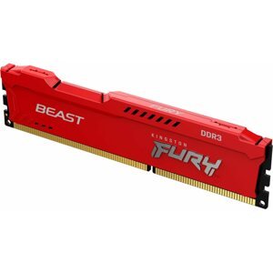 RAM memória Kingston FURY 4GB DDR3 1600MHz CL10 Beast Red