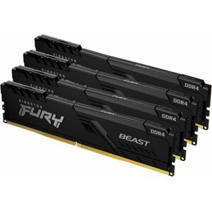RAM memória Kingston FURY 128GB KIT DDR4 3200MHz CL16 Beast Black