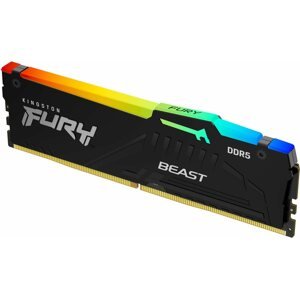RAM memória Kingston FURY 8GB DDR5 4800MHz CL38 Beast Black RGB