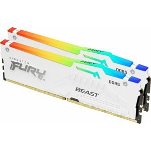 RAM memória Kingston FURY 64GB KIT DDR5 5200MHz CL36 Beast White RGB EXPO