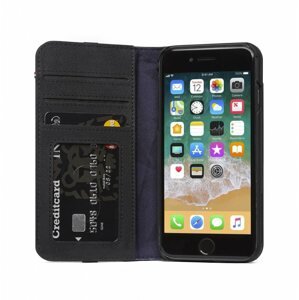 Mobiltelefon tok Decoded Leather Wallet Case Black iPhone 8/7/6s/SE 2020/SE 2022
