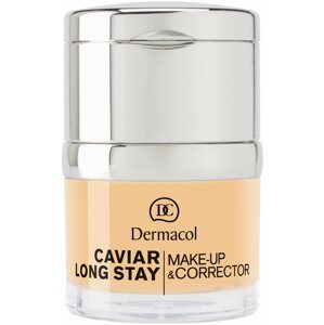 Alapozó DERMACOL Caviar Long Stay Make-Up & Corrector No.1,5 Sand 30 ml