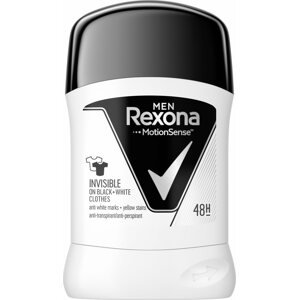Izzadásgátló Rexona Men Invisible Black + White Izzadásgátló stift férfiaknak 50 ml