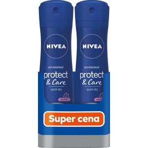 Izzadásgátló NIVEA Protect & Care Izzadásgátló spray 2 × 150 ml
