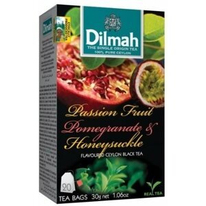 Tea Dilmah fekete tea, Maracuja-Gránátalma, 20x1,5 g