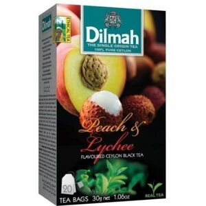 Tea Dilmah Fekete tea Barack Licsi 20x1,5 g
