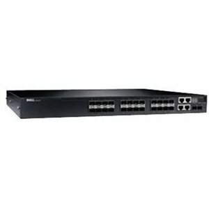 Switch Dell EMC N3024EF-ON Switch, 24x 1GbF, 2x SFP+ 10GbE, 2x GbE combo ports, L3, Stacking, IO to PSU air