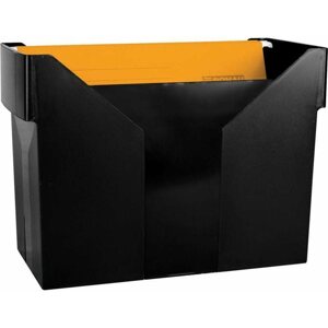 Iratrendező mappa DONAU doboz A4 fekete + deszkák 5 db