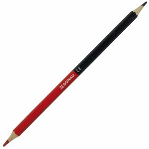 Színes ceruza DONAU, piros/kék, 1 darab