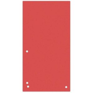 Regiszter DONAU piros, papír, 1/3 A4, 235 x 105 mm - 100 db-os kiszerelés