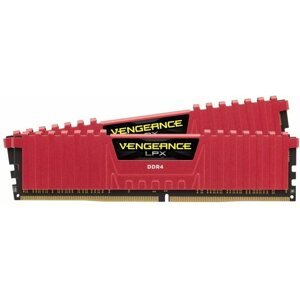 RAM memória Corsair 16GB KIT DDR4 3200MHz CL16 Vengeance LPX - piros