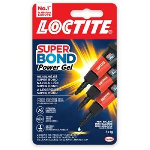 Pillanatragasztó LOCTITE Super Bond Power Gel Mini Trió 3×1g