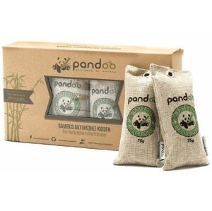 Légtisztító PANDOO természetes bambusz légtisztító aktív szénnel 4 x 75 g