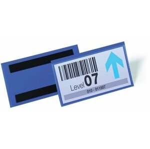 Magnetická kapsa DURABLE magnetická kapsa na etikety 150 x 67 mm, modrá - balení 50 ks
