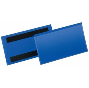 Magnetická kapsa DURABLE magnetická kapsa na etikety 100 x 38 mm, tmavě modrá - balení 50 ks