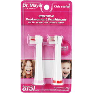 Pótfej elektromos fogkeféhez Dr. Mayer RBH10K-B - 2db csere fej GTS1000K készülékekhez - rózsaszín