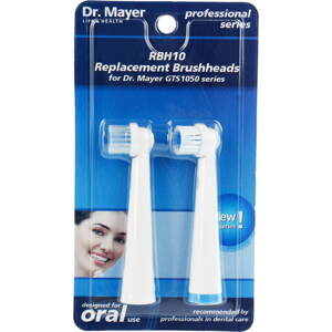 Pótfej elektromos fogkeféhez Dr. Mayer RBH10 csere fej GTS1050 készülékhez - 2 darab