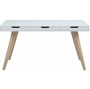 Psací stůl Design Scandinavia s 3 zásuvkami Edita 140 cm