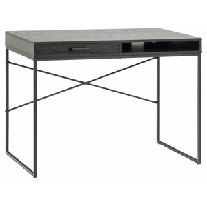 Psací stůl Design Scandinavia Seaford 110 cm, černý