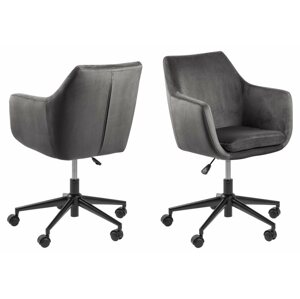 Kancelářská židle Design Scandinavia Nora, tkanina, šedá
