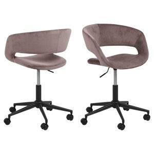 Kancelářská židle Design Scandinavia Grace, tkanina, růžová