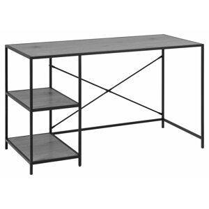 Psací stůl Design Scandinavia Seaford, 130 cm, černý