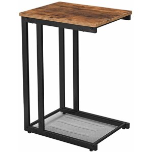 Kisasztal Összecsukható asztal Stella, 65 cm, barna / fekete