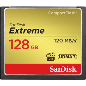 Memóriakártya Sandisk Compact Flash Extreme 128 GB