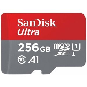 Memóriakártya SanDisk microSDHC 256GB Ultra + SD adapter