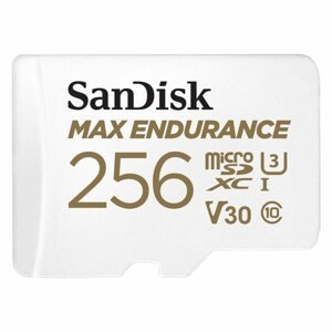 Memóriakártya SanDisk microSDXC 256GB Max Endurance + SD adapter
